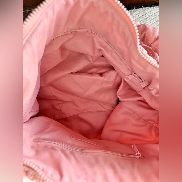 LIKE NEW Free People Quilted Carryall Bag in color: ballet slipper - Picture 3 of 6